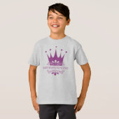 T-shirt Princesse suédoise jolie en petite fille rose (Devant entier)