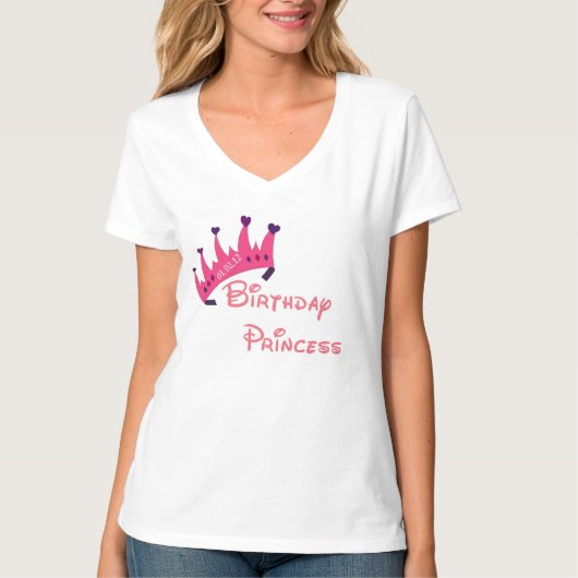 T-shirt Princesse Tee d'anniversaire (Devant)