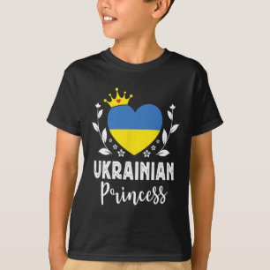 T-shirt Princesse ukrainienne Drapeau ukrainien Fière Ukra