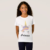 T-Shirt Princesse Unicorn (Devant entier)