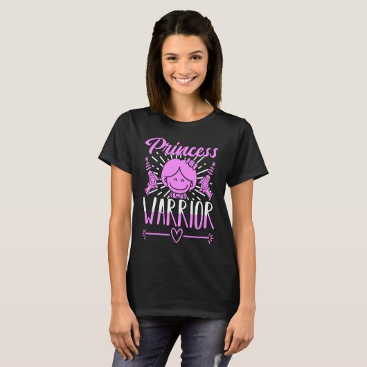 T-shirt Princesse Warrior (Devant entier)