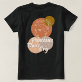 T-shirt princesses ne pleure pas les paroles Écrire Black  (Design dos)