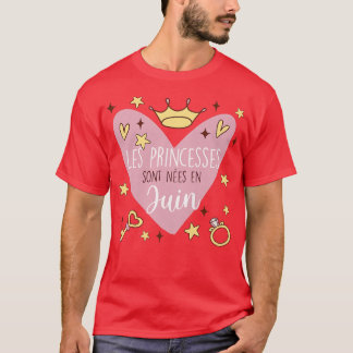 T-shirt Princesses Sont Nées En Février
