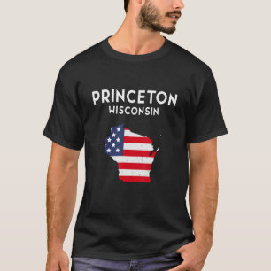 T-shirt Princeton Wisconsin USA State America Travel Wisco