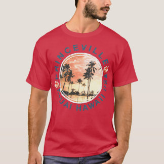 T-shirt Princeville Kauai Hawaii Retro Sunset Vintage Hawa