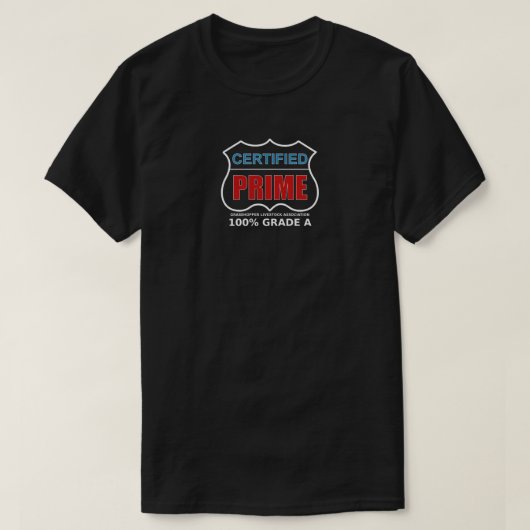 T-shirt principal certifié (Design devant)