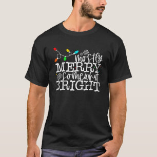 T-shirt Principalement Joyeux Assez Lumineuses Amusantes F