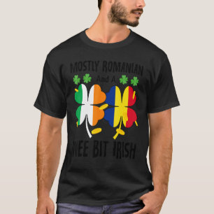 T-shirt Principalement Roumain Et Un Weit Un Peu Irlandais