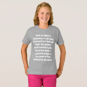 T-shirt Principe d'Archimède (Devant entier)