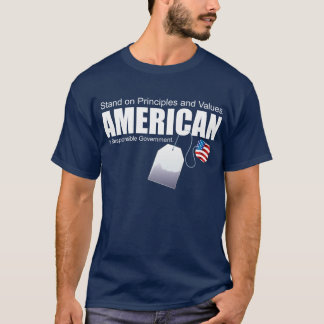 T-shirt Principes et valeurs AMÉRICAINS