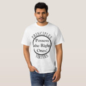 T-shirt Principes et vertus (Devant entier)