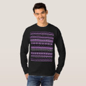 T-shirt Print de Purple African Tribal (Devant entier)