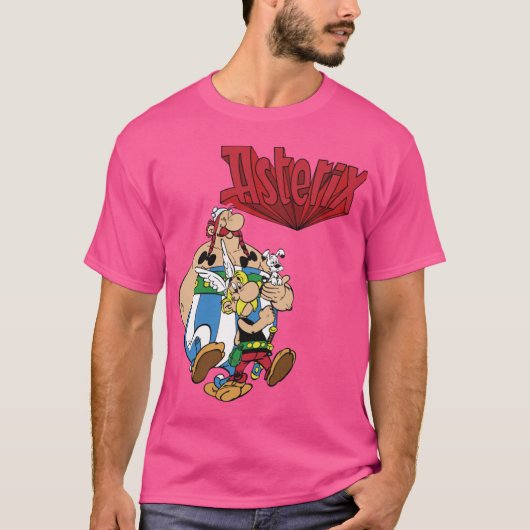 T-shirt Printed Gallic Adventures Video Game Asteri Printe (Devant)