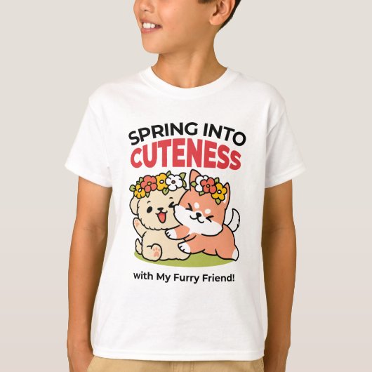 T-shirt Printemps dans la laideur - Illustration de chien (Devant)