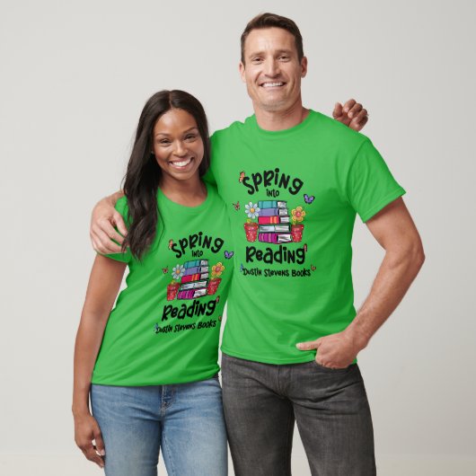 T-shirt Printemps En Lecture Dustin Stevens Livres (Unisexe)