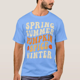 T-shirt Printemps Été Citrouille Épice Hiver Citrouille Ép