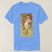 T-shirt Printemps par Alphonse Mucha (Design devant)