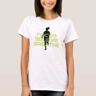 T-shirt Printemps vert Focus Croire Respire
