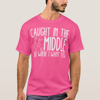 T-shirt Pris Dans Le Ping-Pong De Tennis De Table Moyenne
