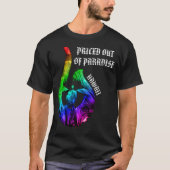 T-shirt PRIS HORS DE PARADISE HI Honu Tribal Hook Rainbow (Devant)