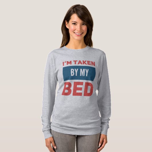T-shirt Pris par mon lit (Devant entier)