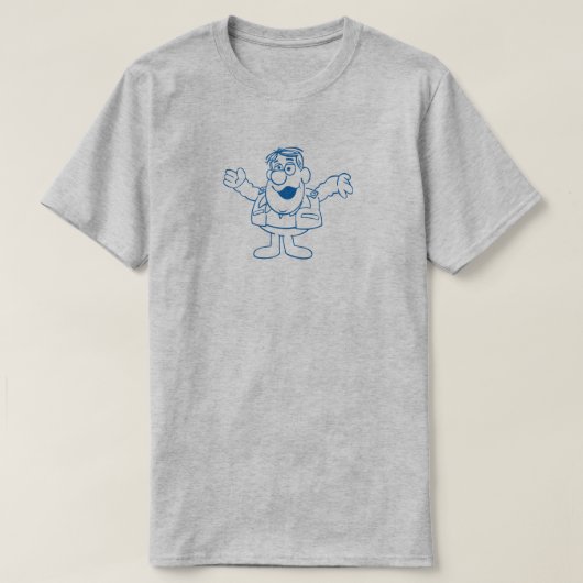 T-shirt Prise de bec 1 (gris) (Design devant)