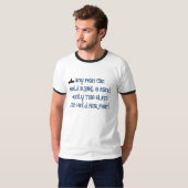 T-shirt "Prise d'élite pièce en t masculine de pom-pom (Devant entier)