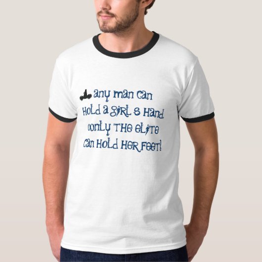 T-shirt "Prise d'élite pièce en t masculine de pom-pom (Devant)