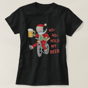 T-shirt Prise drôle du père noël de Noël ma bière