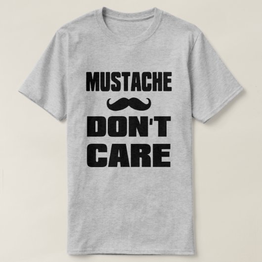 T-shirt Prise en charge de la moustache (Design devant)
