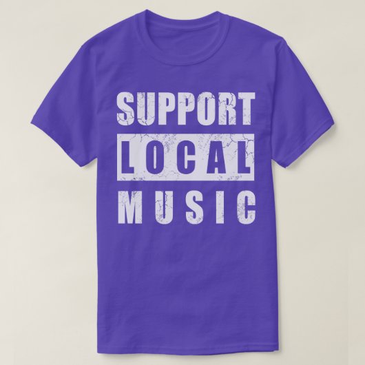 T-shirt Prise en charge de la musique locale (Design devant)