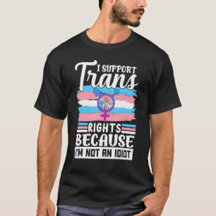 T-shirt Prise en charge du drapeau transgenre Ally Trans P