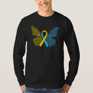 T-shirt Prise en charge du papillon de sensibilisation au
