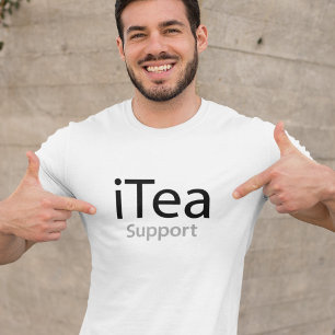 T-shirt Prise en charge iTea - Un jeu de mots pour les buv