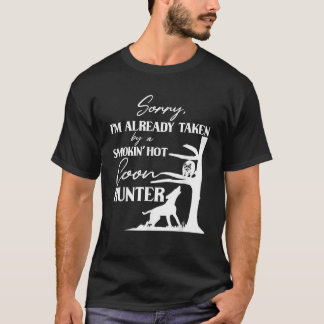 T-shirt Prise Par Fumer Chasseur De Coon Chaud Funny Racco