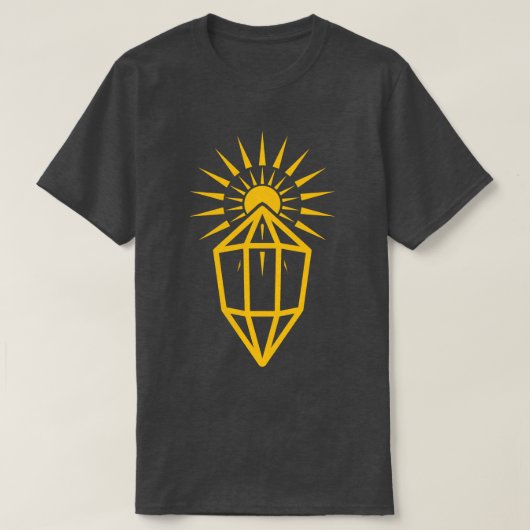 T-shirt prisme de rayons de soleil (Design devant)