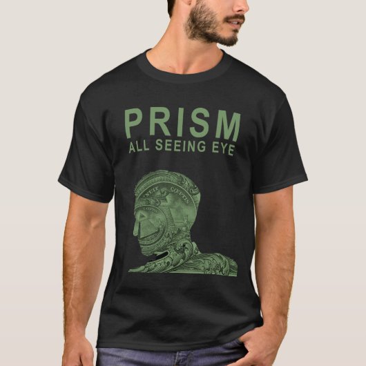 T-shirt PRISME - tout l'oeil voyant - vert (Devant)