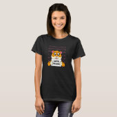 T-shirt Prison de Mugshot de chat de tigre mignon (Devant entier)
