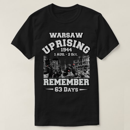 T-SHIRT PRISON DE VARSOVIE 1944 (Design devant)