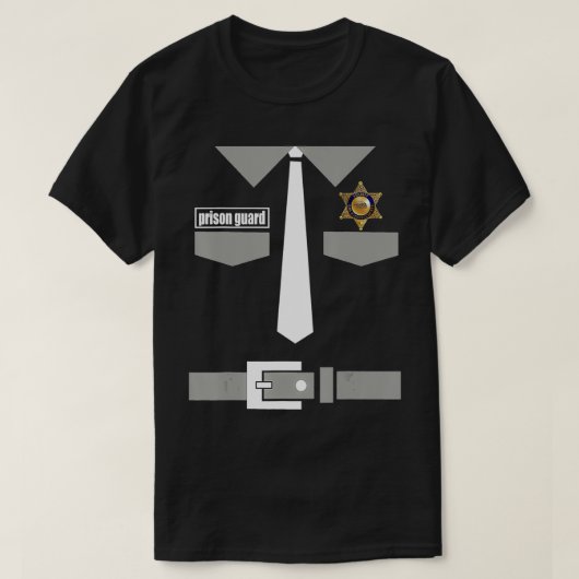 T-shirt Prison Guard Halloween Costume  Correctional Offic (Design devant)