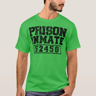T-shirt Prison pour détenus d'Halloween Hommes Femmes Suit