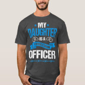 T-shirt Prison pour fille d'un agent correctionnel (Devant)