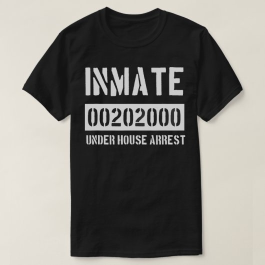 T-shirt Prisonnier détenu Halloween 2020 Costume de prison (Design devant)