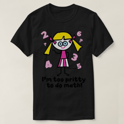 T-SHIRT PRITTY MATH (Design devant)