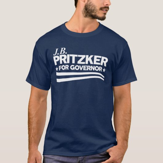 T-shirt PRITZKER - JB Pritzker pour gouverneur (Devant)
