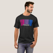 T-shirt Prix Bisexual Pride Barcode subtil Bi Flag Di (Devant entier)