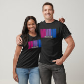 T-shirt Prix Bisexual Pride Barcode subtil Bi Flag Di (Unisexe)