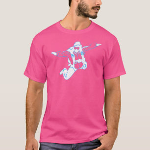 T-shirt Prix De Ventilateur Skydiver Dans Le Ciel Cool De 