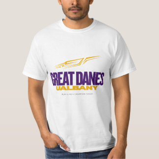 T-shirt Prix UAlbany des grands Danois - Collège de baseba