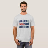 T-shirt Pro-America Anti-Trump (Devant entier)
